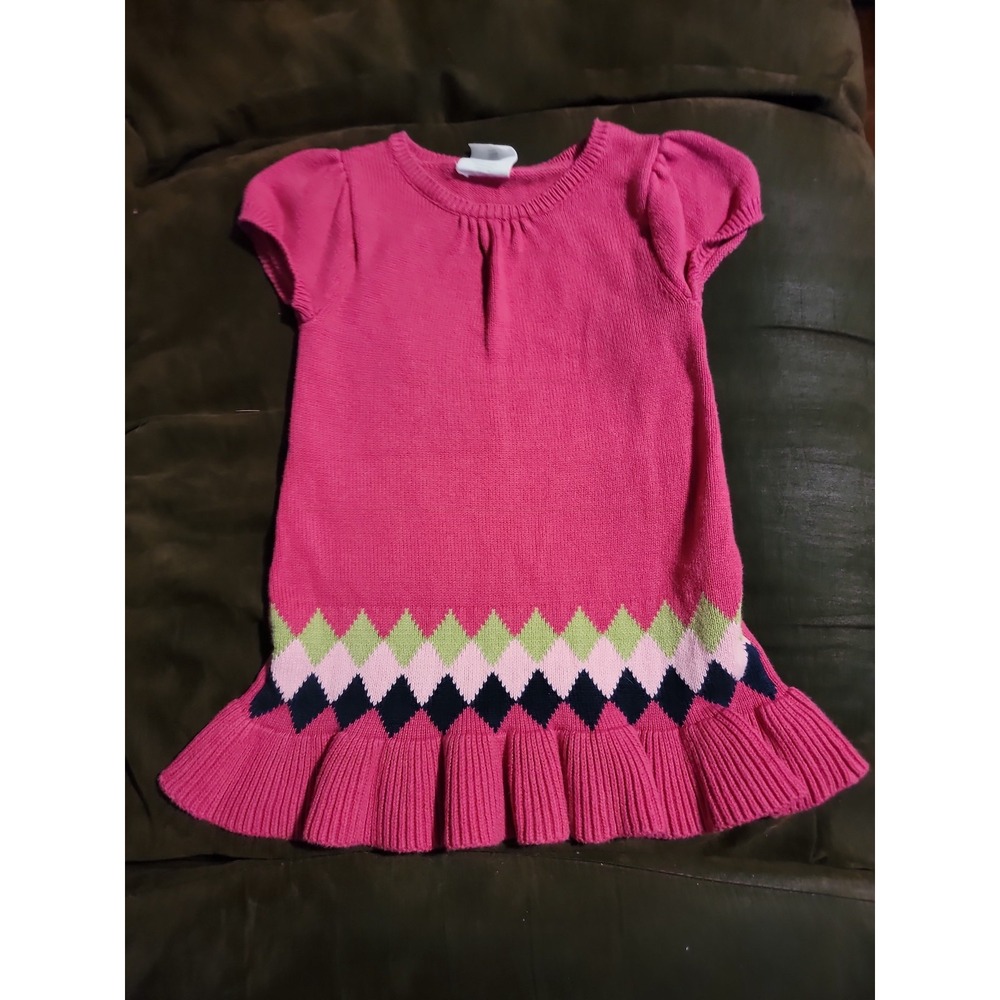 Crazy 8 preppy in pink sweater dress size 2 years 2t
